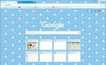 Google Chrome Theme - Cute Pixel Blue Panda Bears