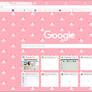 Google Chrome Theme - Cute Pixel Pink Panda Bears