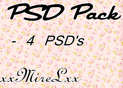 PSD Packs By xxMireLxx by xxMireL on DeviantArt