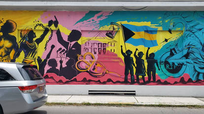 Bahamas History Mural Drive-By