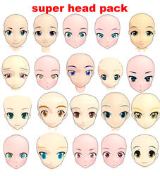 MMD super head pack