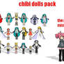 MMD chibi dolls pack