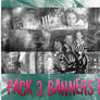 Pack 3 .psd banners