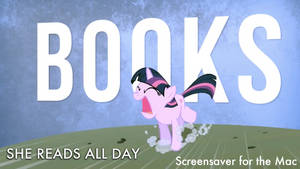 My Little Pony - She Reads All Day Mac Screensaver