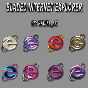 Bladed Internet Explorer Icons