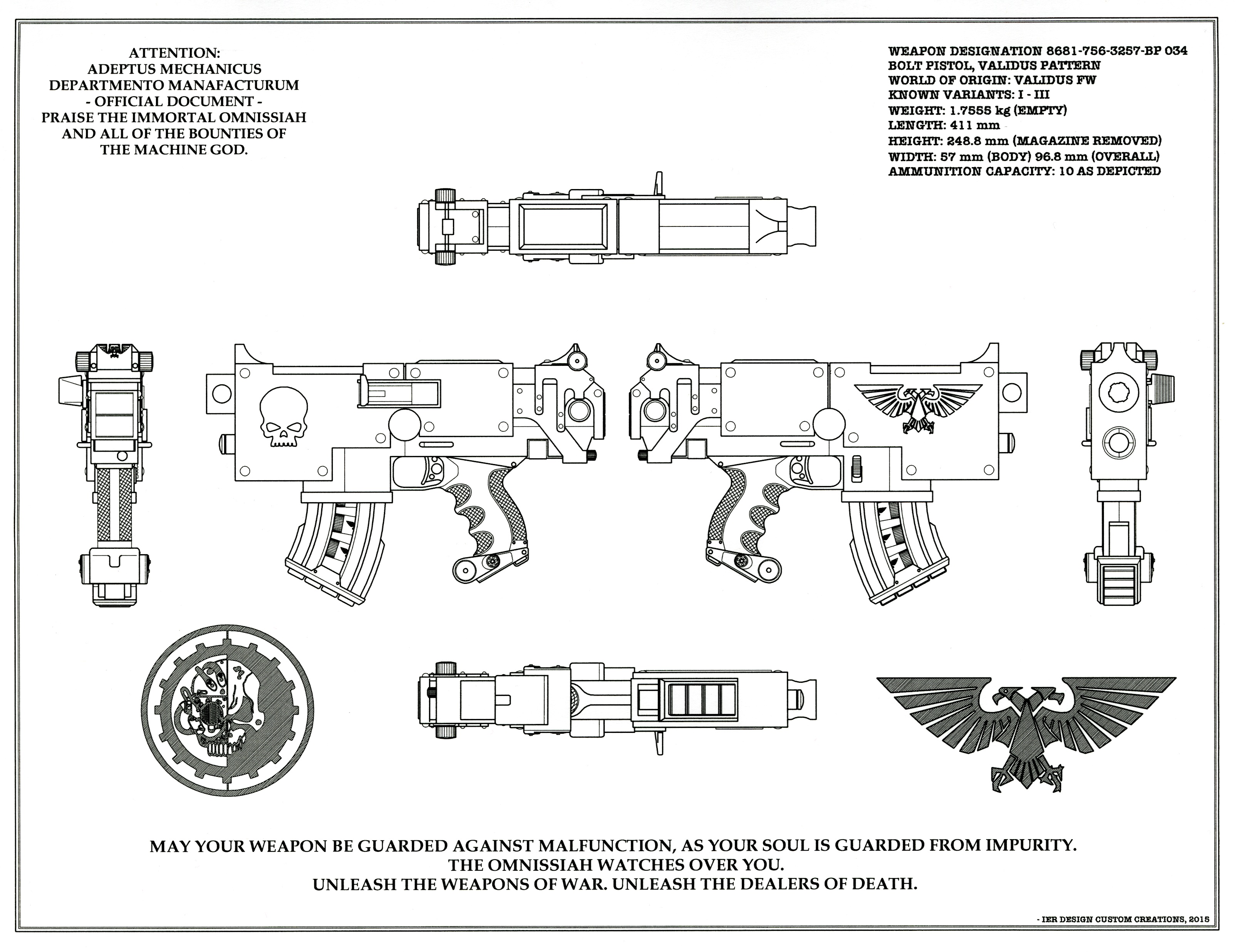 WH40K Bolt Pistol- Standard Biology (Fan Art) by IERamirez on DeviantArt