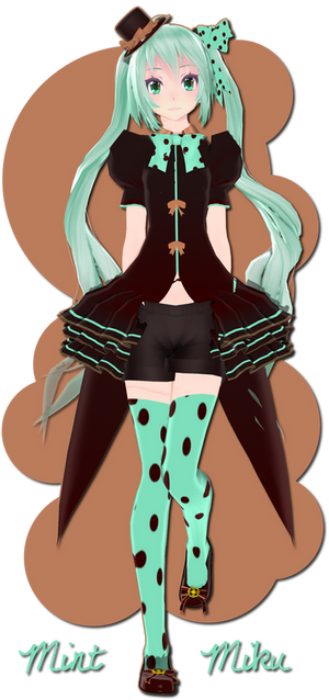 .:150+ Watcher's Gift:. Mint Miku