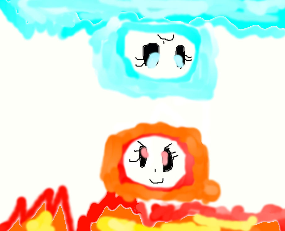 Fire and Ice (chibi) by IsabelleDeabra174 on DeviantArt
