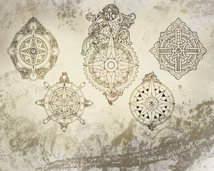 Ornamental Compass-Roses ressource pack by Feivelyn