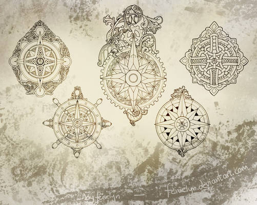 Ornamental Compass-Roses ressource pack