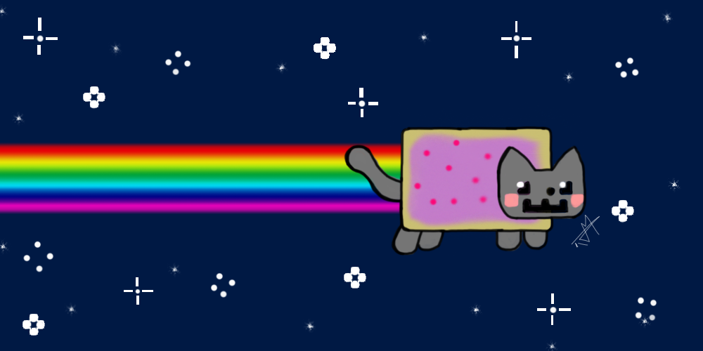 Nyan cat copy by Unicornbrains on DeviantArt