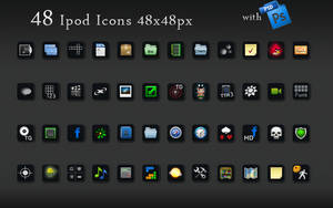 48 Ipod/ Iphone Icons small size