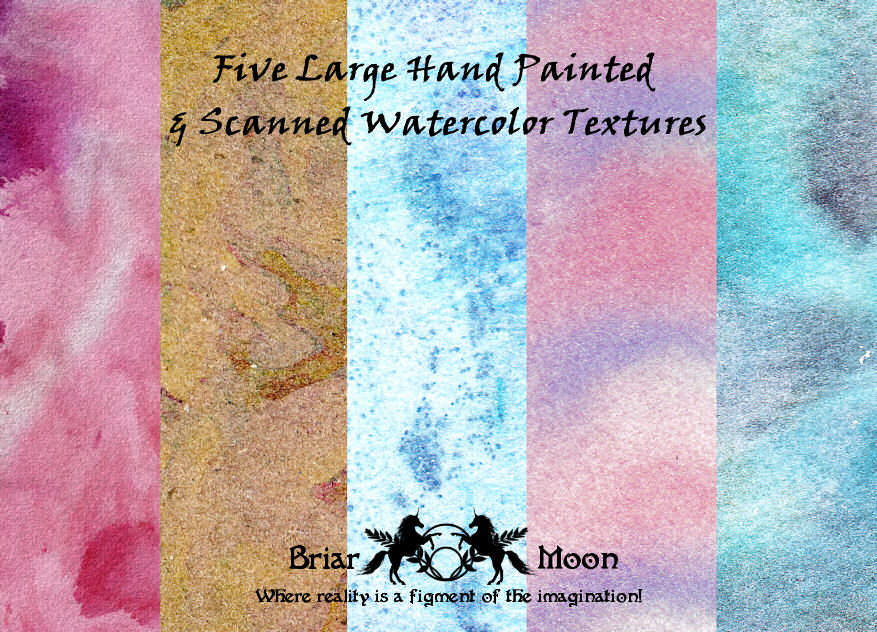 Watercolor Texture Pack 1 by briarmoon-stock