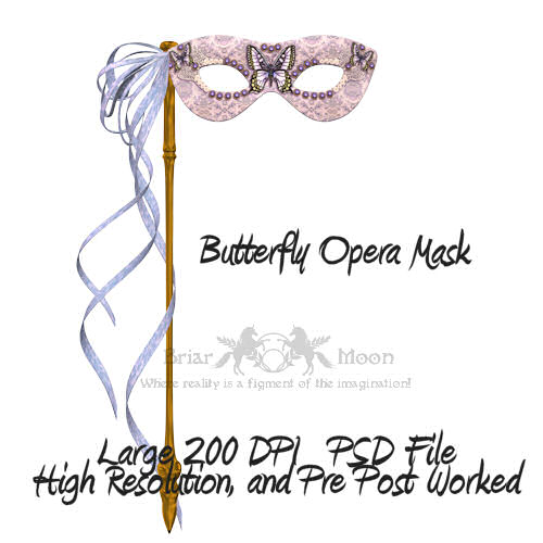 Butterfly Mask PSD File