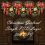 Christmas Garland PSD 300 DPI