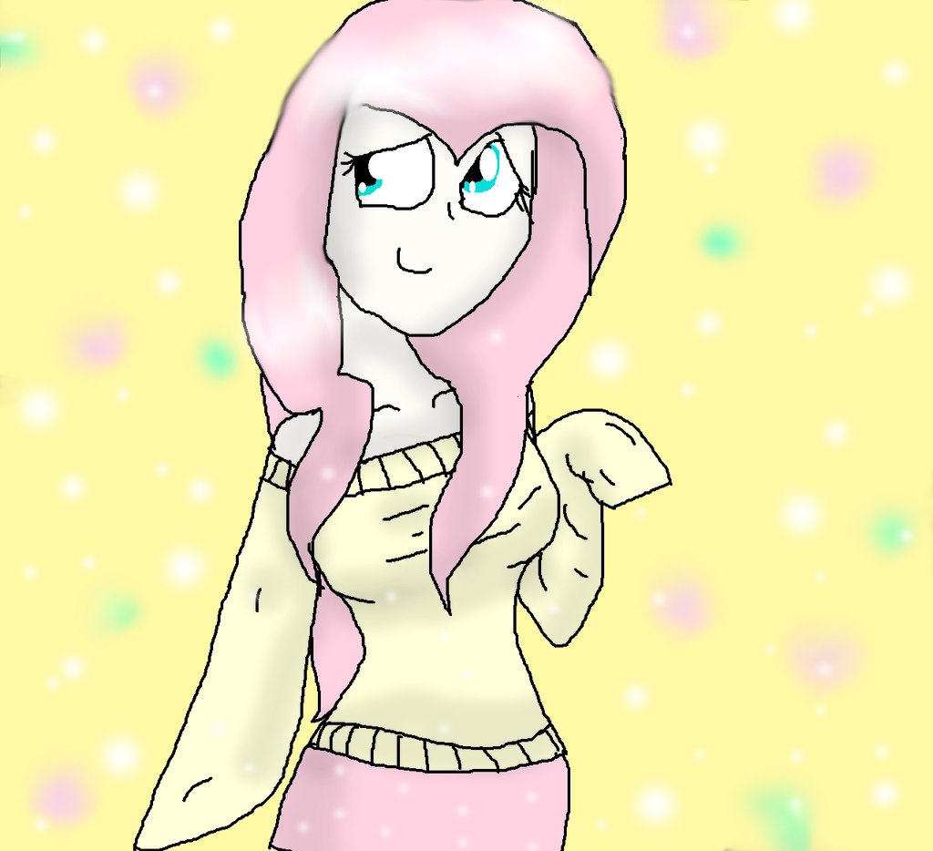 Fluttershy Human by CreamyConeTimelord on DeviantArt