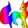 Rainbow Fleet Fox Adoptable - Open