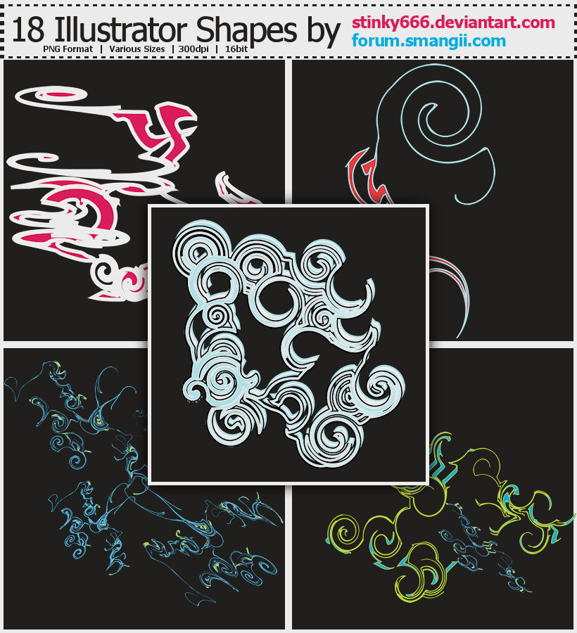 Illy Shapes Pack 1 by stinky666 on DeviantArt