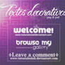 Textos decorativos [PNG/PSD]