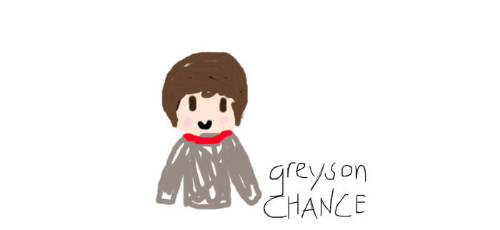 A random Greyson Chance Drawing :3