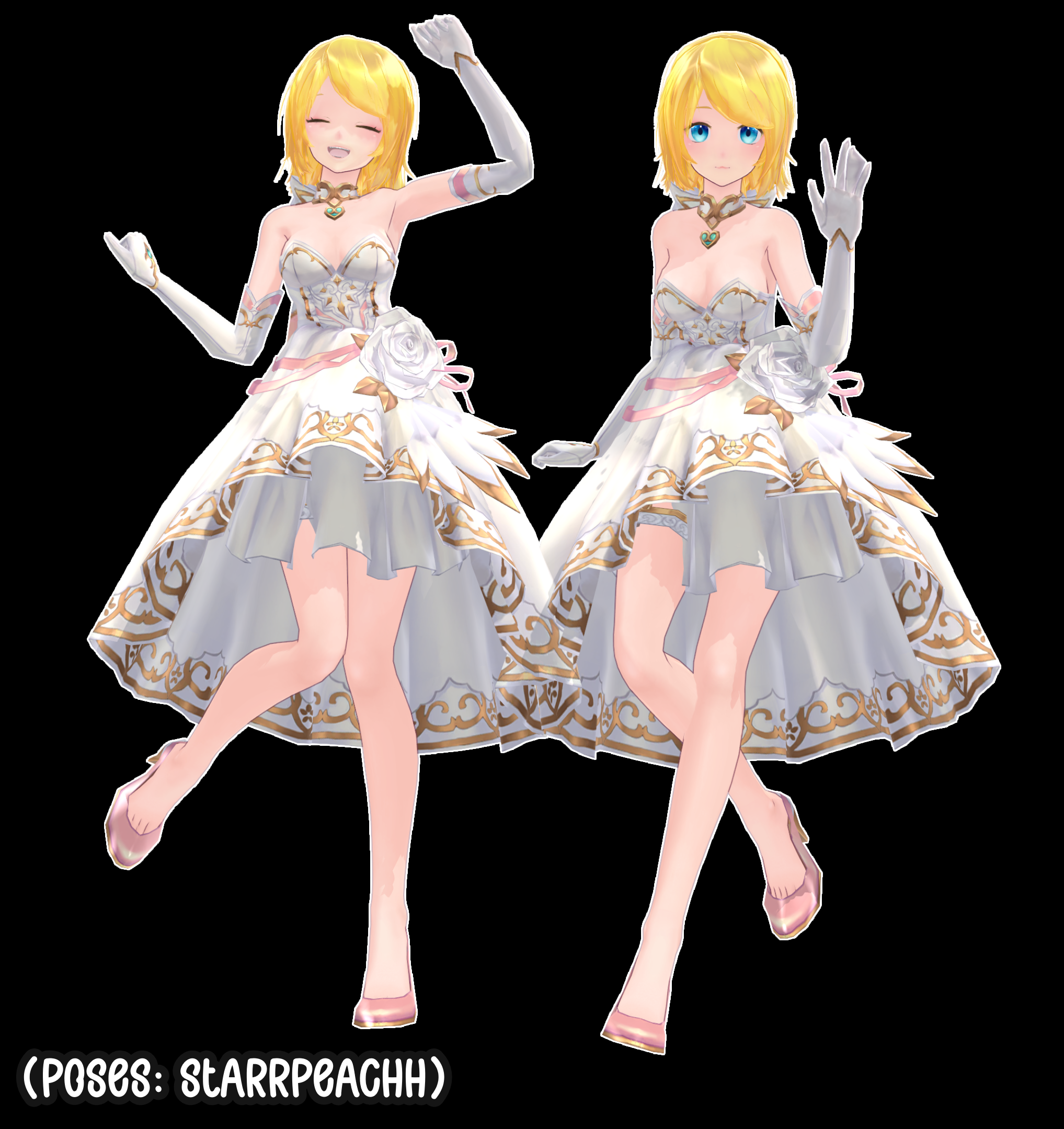 TDA Rin Golden Wedding - DOWNLOAD by BloodRiver11 on DeviantArt