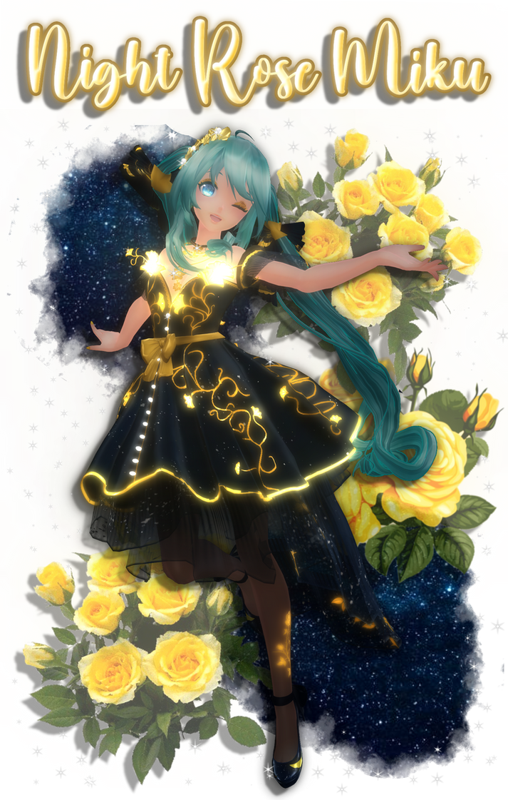 TDA Night Flower Miku - DOWNLOAD by BloodRiver11 on DeviantArt