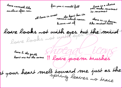 Love Poem Brushes