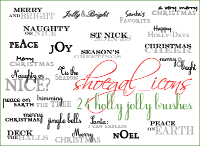 100x100 Christmas Brushes