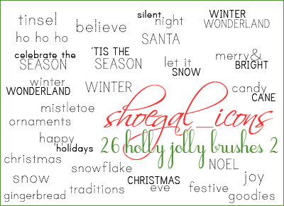 100x100 Christmas Brushes II