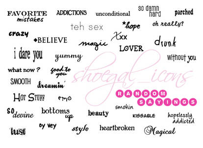 Random Sayings Brushes 100x100