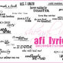 AFI Lyrics-decemberunderground