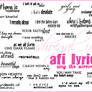 AFI Lyrical Brushes - Sing TS