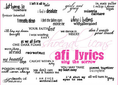AFI Lyrical Brushes - Sing TS
