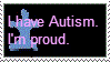 I have Autism stamp
