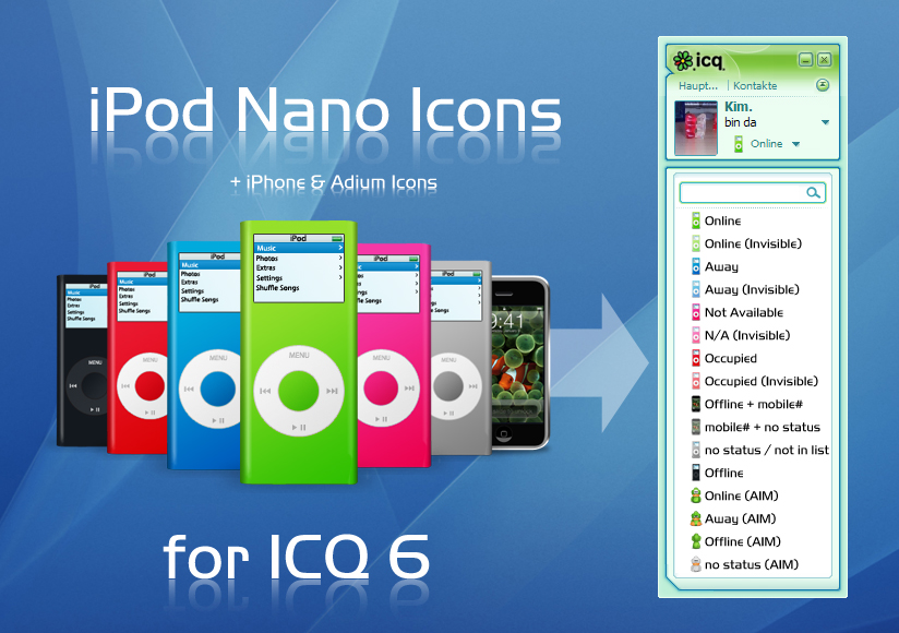 iPod Nano Icons for ICQ6