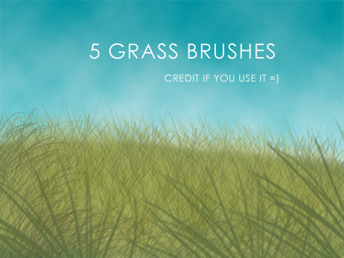 5 Grass Brushes