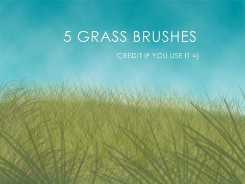 5 Grass Brushes