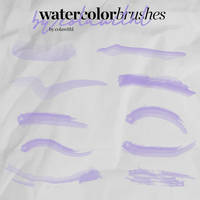 watercolor brushes By @colawithl