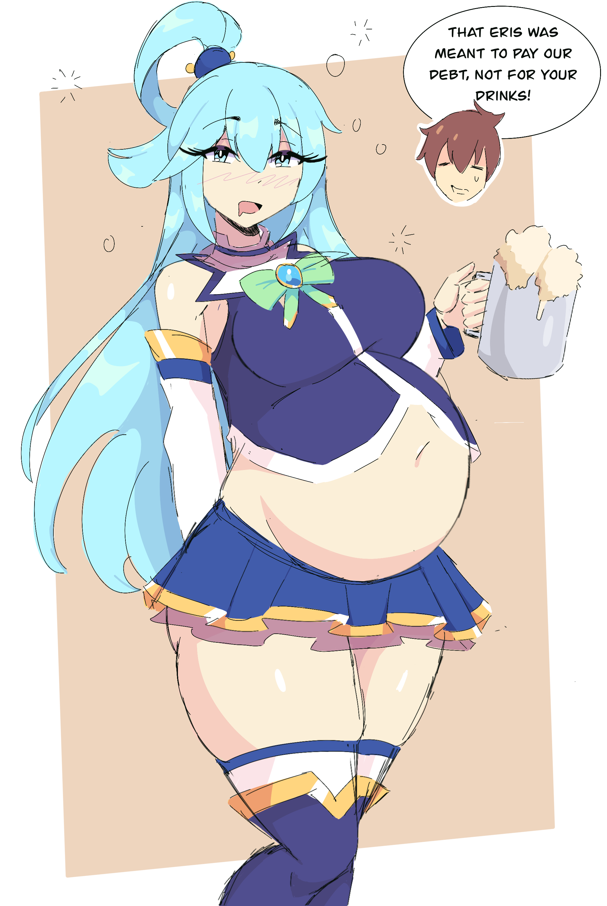 A real goddess doesn't pay their debt... by BloatedTum4Life on DeviantArt