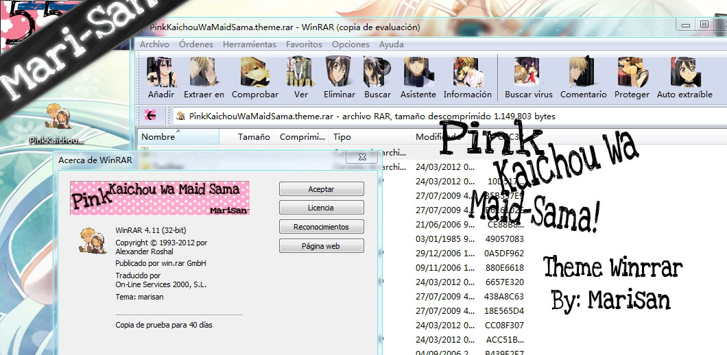 Tema Pink KaichouWaMaid-Sama~