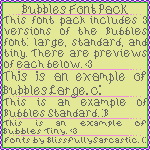Bubbles Pixel Font Pack