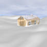 [MMD] Stage - A Cottage on Snow Terrain (DL)