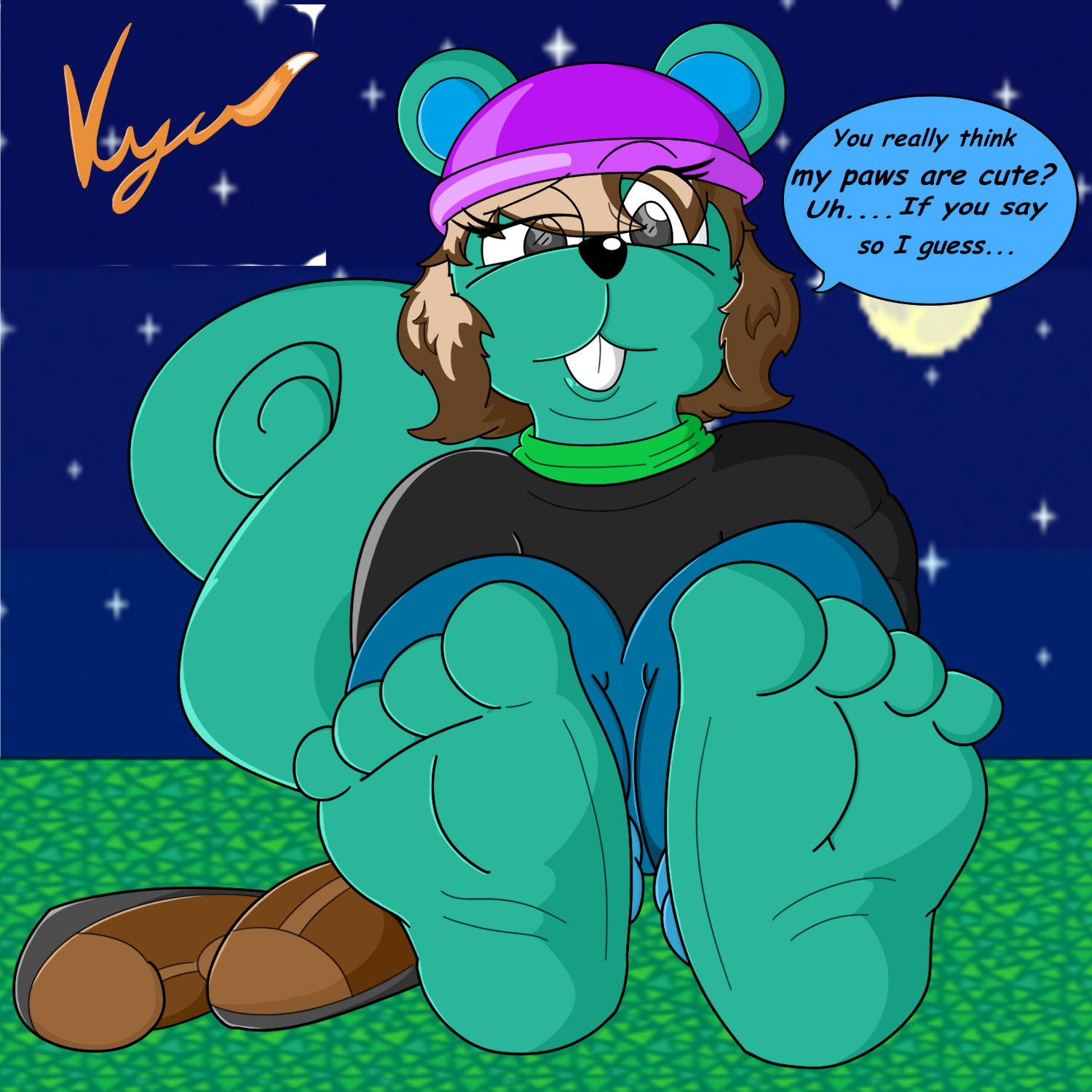 Chrissy Foot Tease by KyuDude on DeviantArt
