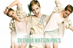 3x Emma Watson PNG's