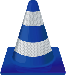 VLC dark blue icon (High Res, 256x256)