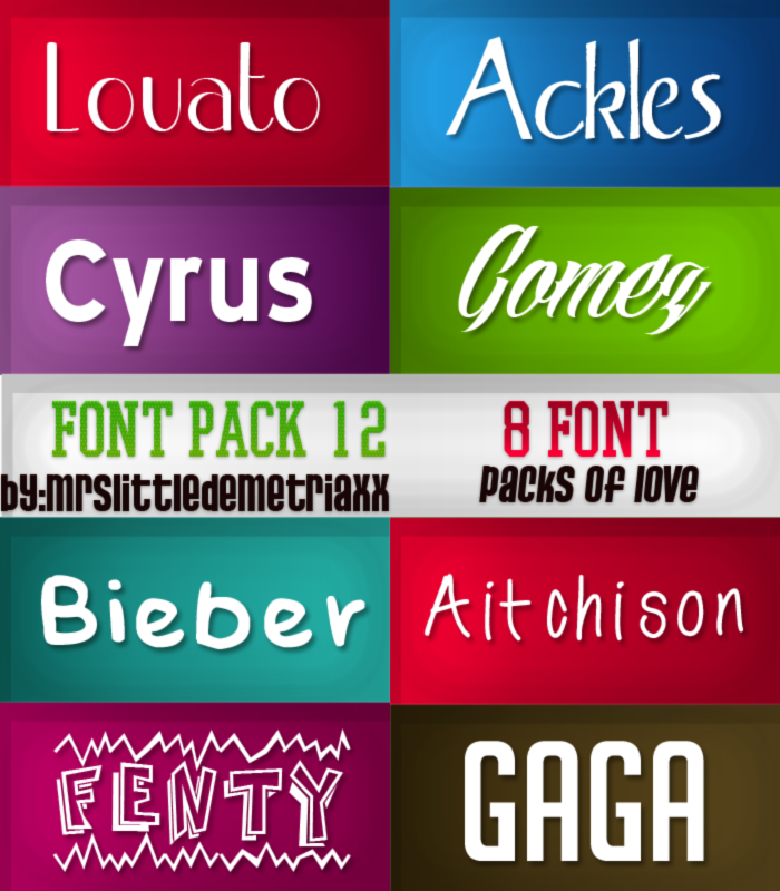 Font Pack.