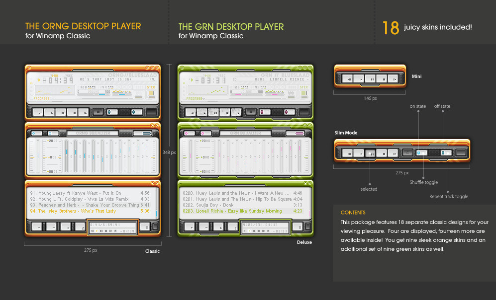 The ORNG and GRN Skin Suite