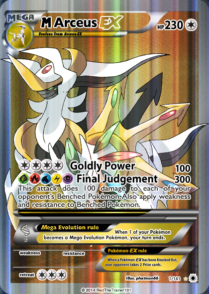 Mega Arceus Ex Fa By Redthetrainer101 On Deviantart