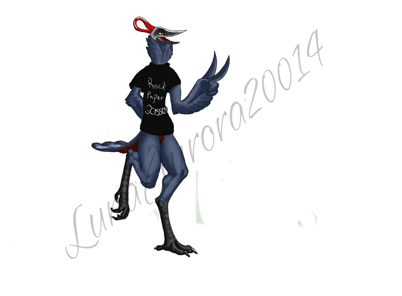 Scissor Bird - Completed Commish by Miss-Jaqueline on DeviantArt