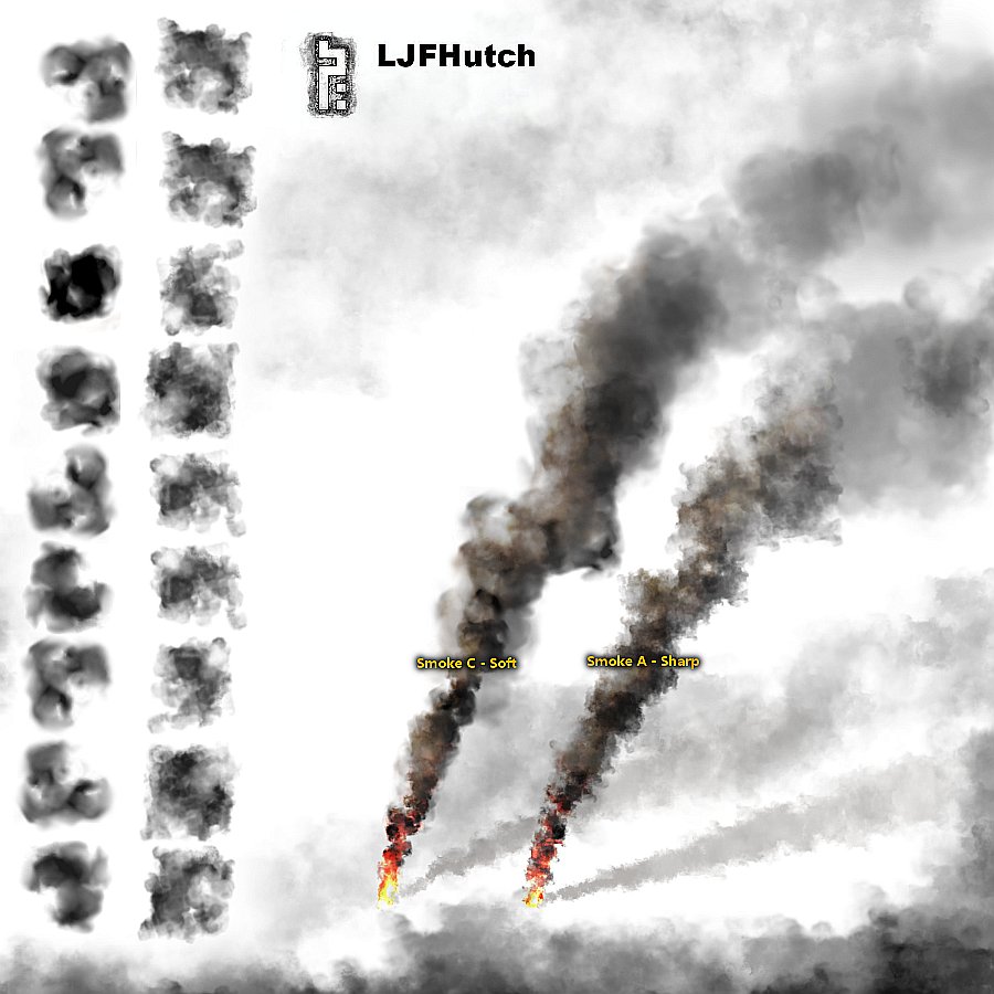 Gimp Smoke  Brushes - Animated